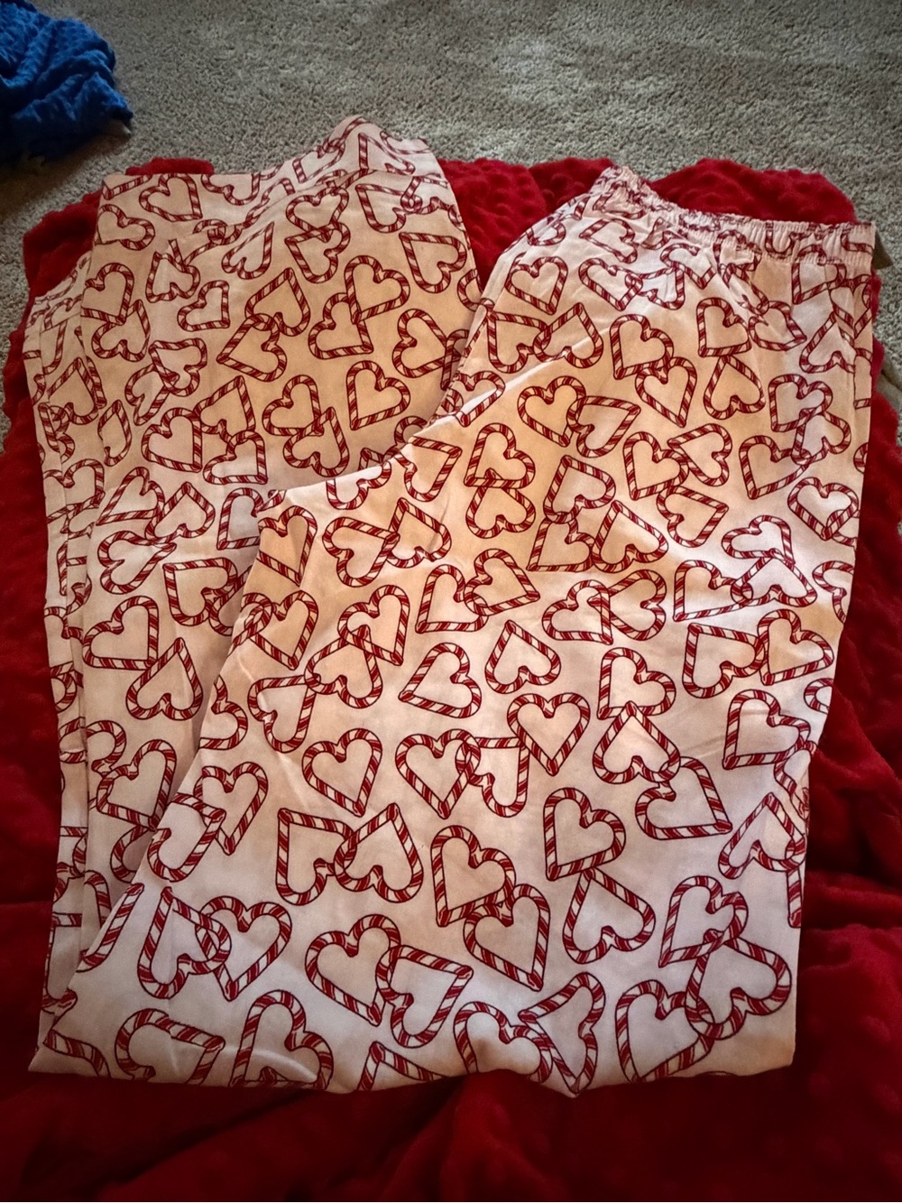 Pink and Red Heart Candy-Stripe Pajama Set